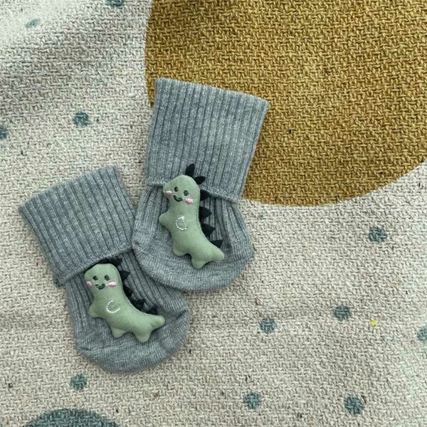 Stoppersocken Babysocken mit Applikation Baby Dino