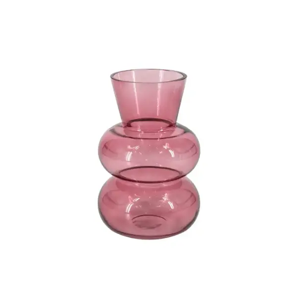 Vase Pink Frühling Glas 24 cm